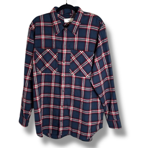 TNA Plaid Button Down Shirt Size Large - Picture 1 of 5